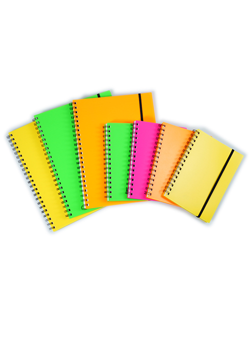 RT-20002 Fluo PP spiral notebook 